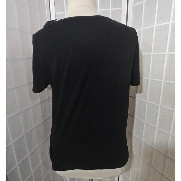 NWT Lane Bryant the NEW Skinny Black 100% Supima Cotton Tee Shirt Size: 18/20 - Picture 2 of 2